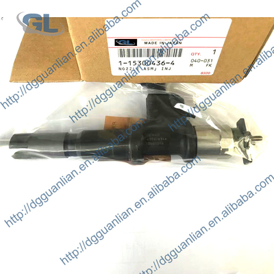 Gemeenschappelijke Diesel van de Spoorbrandstof Injecteur Assy 095000-6303 095000-6304 095000-6305 1-15300436-3 1-15300436-4 voor ISUZU 6WG1